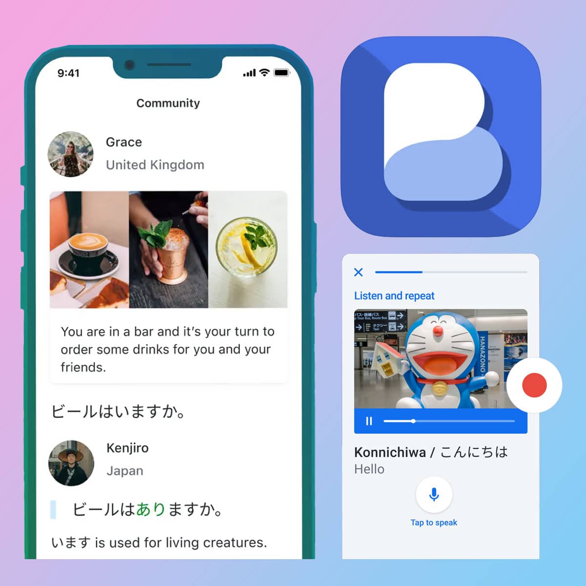 Busuu app learn Japanese grammar